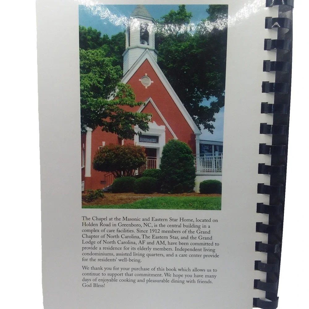 Eastern Star The Grand Chapter NC Foods & Friends Forever Cookbook  1999 Vintage
